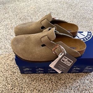 Boston Birkenstocks Taupe